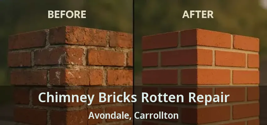 Chimney Bricks Rotten Repair Avondale, Carrollton - TX