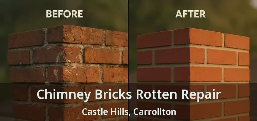 Chimney Bricks Rotten Repair Castle Hills, Carrollton - TX