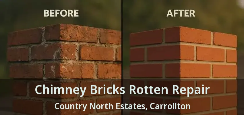Chimney Bricks Rotten Repair Country North Estates, Carrollton - TX