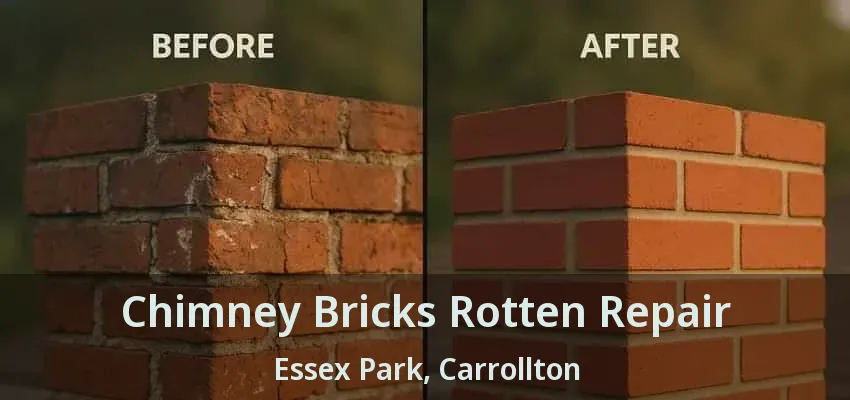 Chimney Bricks Rotten Repair Essex Park, Carrollton - TX
