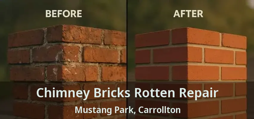 Chimney Bricks Rotten Repair Mustang Park, Carrollton - TX