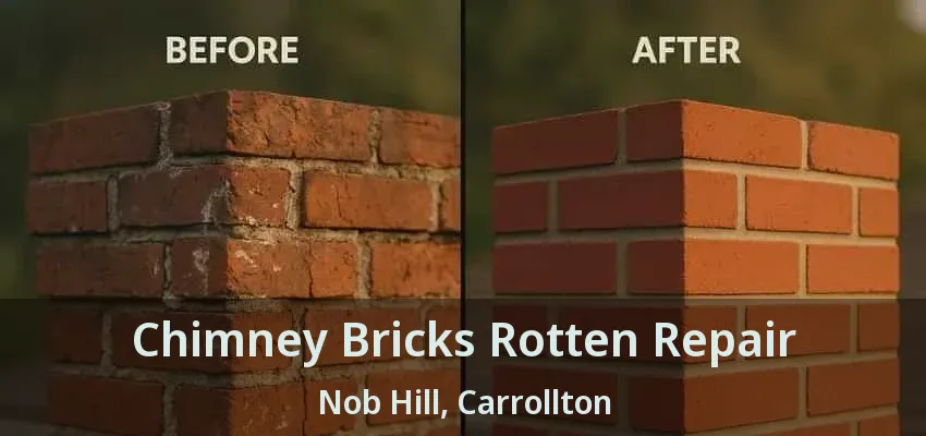 Chimney Bricks Rotten Repair Nob Hill, Carrollton - TX