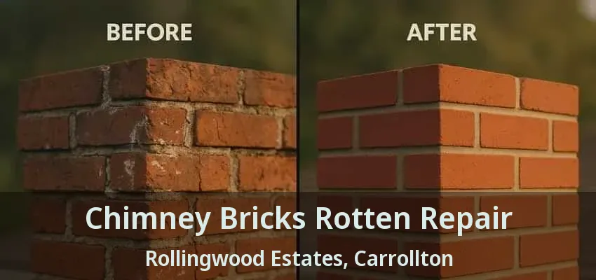 Chimney Bricks Rotten Repair Rollingwood Estates, Carrollton - TX