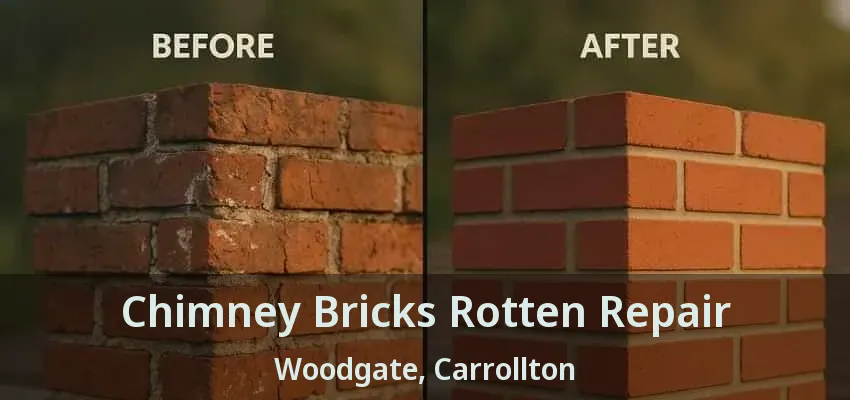 Chimney Bricks Rotten Repair Woodgate, Carrollton - TX