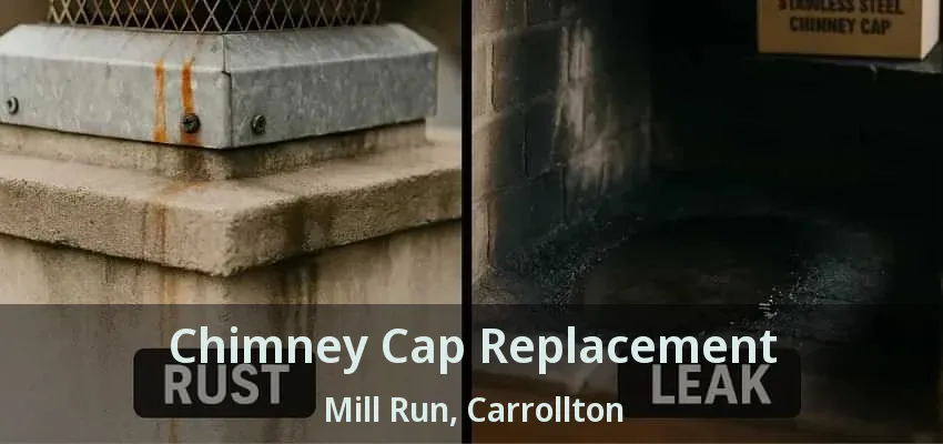 Chimney Cap Replacement Mill Run, Carrollton - TX