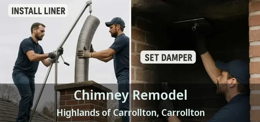 Chimney Remodel Highlands of Carrollton, Carrollton - TX