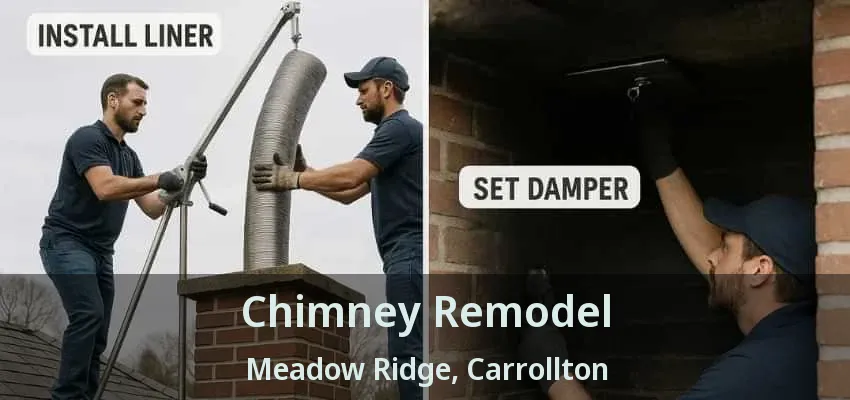 Chimney Remodel Meadow Ridge, Carrollton - TX