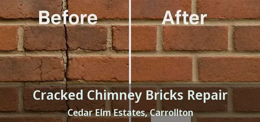 Cracked Chimney Bricks Repair Cedar Elm Estates, Carrollton - TX