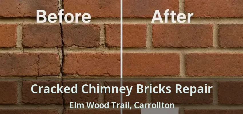 Cracked Chimney Bricks Repair Elm Wood Trail, Carrollton - TX