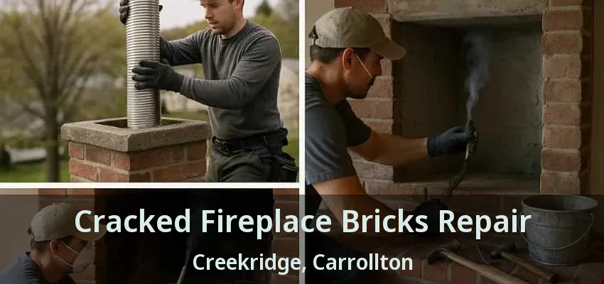 Cracked Fireplace Bricks Repair Creekridge, Carrollton - TX