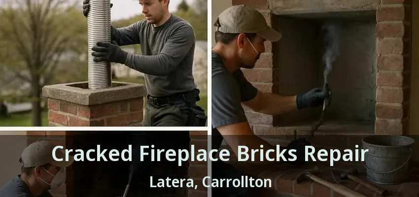 Cracked Fireplace Bricks Repair Latera, Carrollton - TX