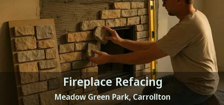 Fireplace Refacing Meadow Green Park, Carrollton - TX