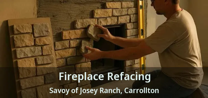 Fireplace Refacing Savoy of Josey Ranch, Carrollton - TX
