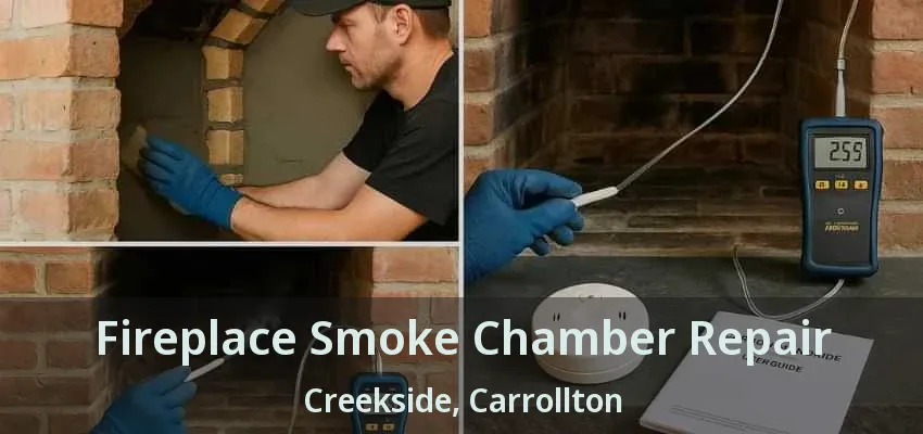 Fireplace Smoke Chamber Repair Creekside, Carrollton - TX