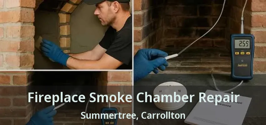 Fireplace Smoke Chamber Repair Summertree, Carrollton - TX