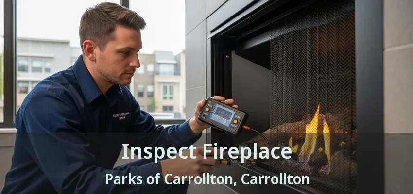 Inspect Fireplace Parks of Carrollton, Carrollton - TX