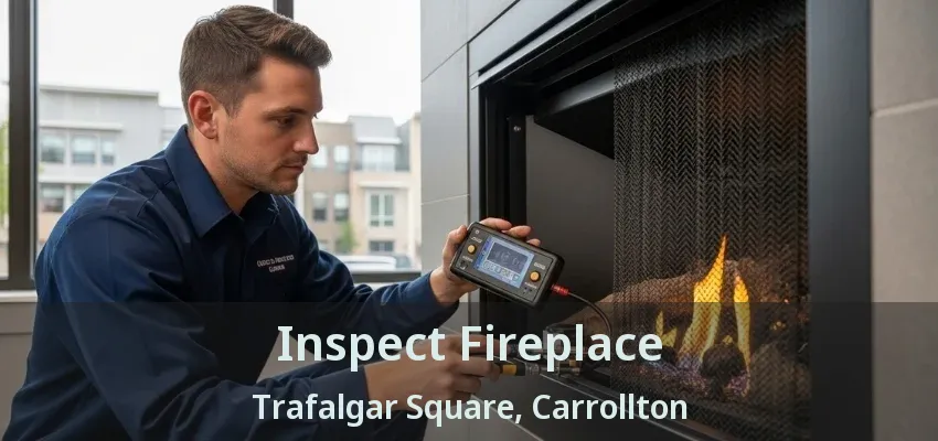 Inspect Fireplace Trafalgar Square, Carrollton - TX
