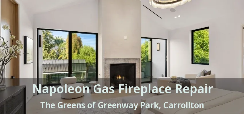 Napoleon Gas Fireplace Repair The Greens of Greenway Park, Carrollton - TX