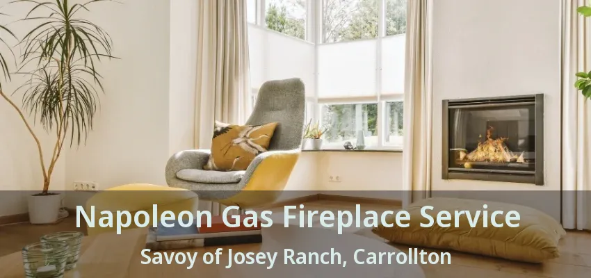 Napoleon Gas Fireplace Service Savoy of Josey Ranch, Carrollton - TX