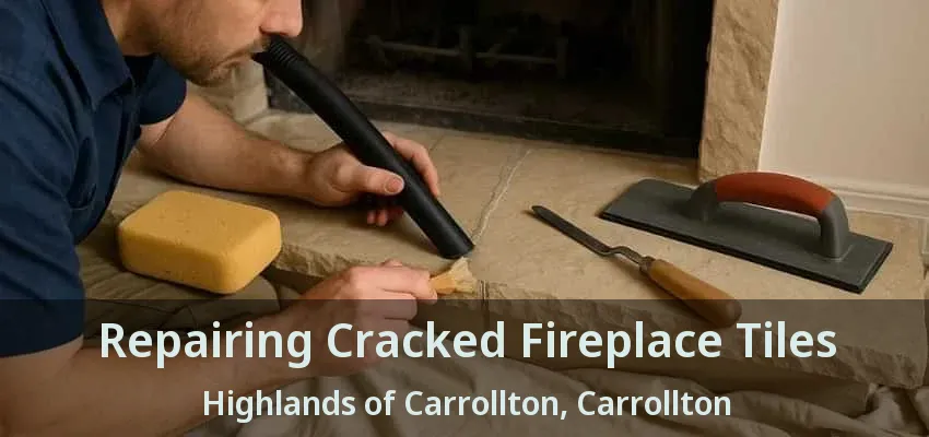 Repairing Cracked Fireplace Tiles Highlands of Carrollton, Carrollton - TX