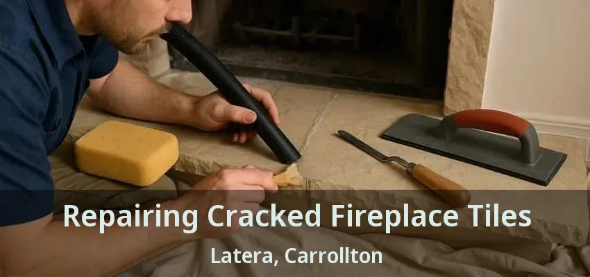 Repairing Cracked Fireplace Tiles Latera, Carrollton - TX