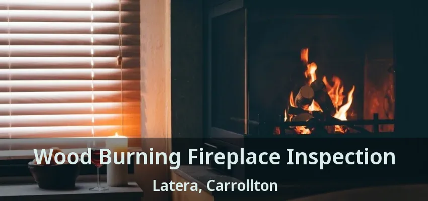 Wood Burning Fireplace Inspection Latera, Carrollton - TX